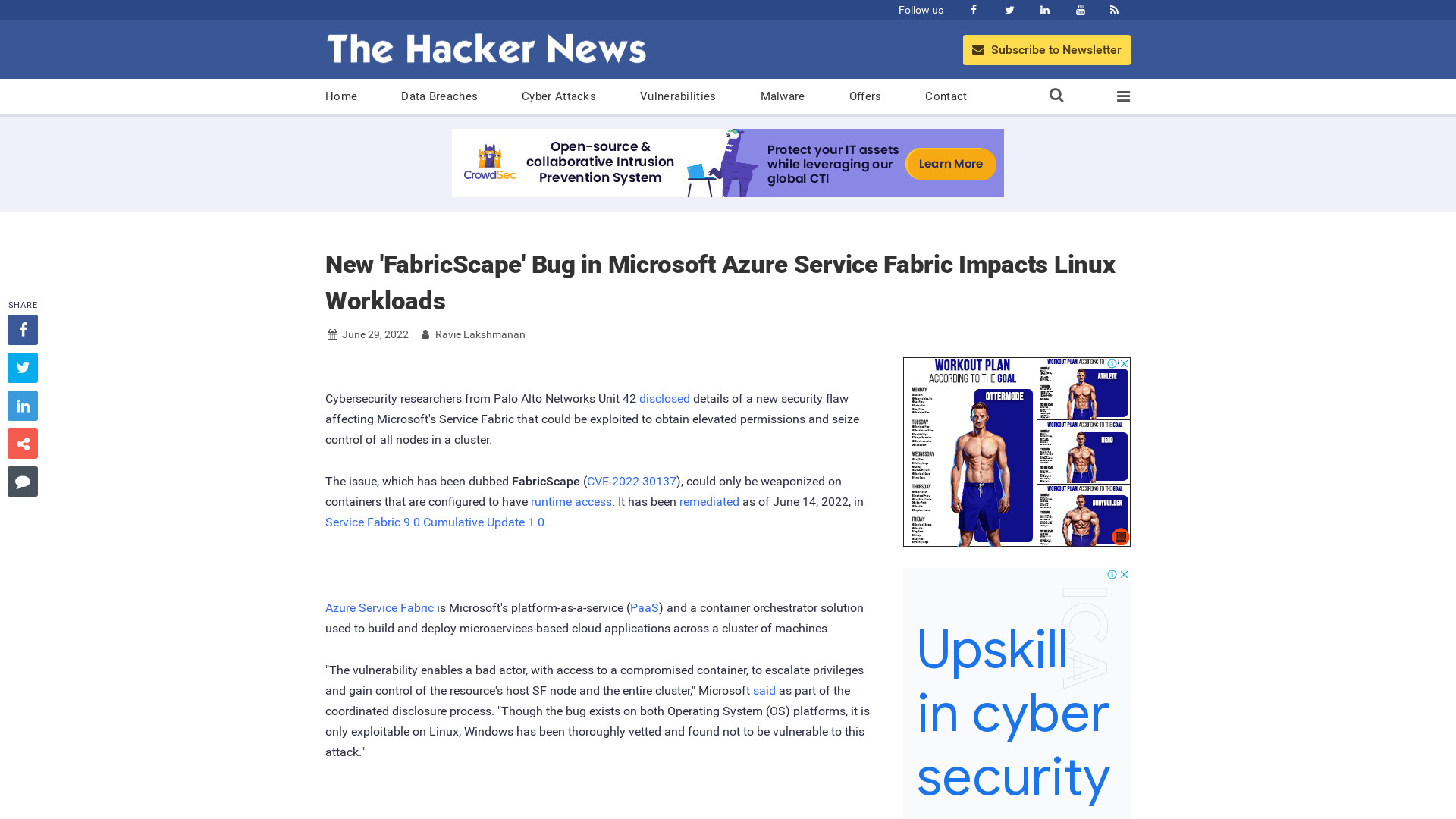 New 'FabricScape' Bug in Microsoft Azure Service Fabric Impacts Linux Workloads