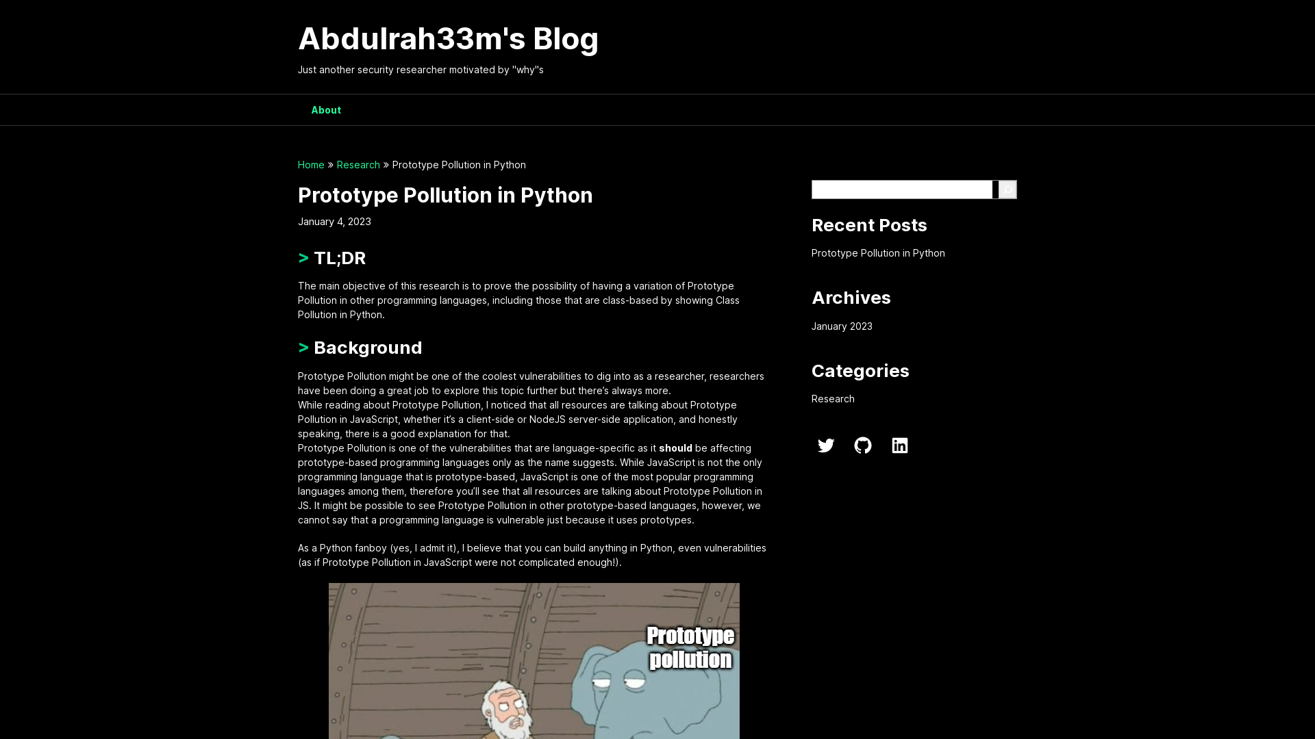 Prototype Pollution in Python - Abdulrah33m's Blog