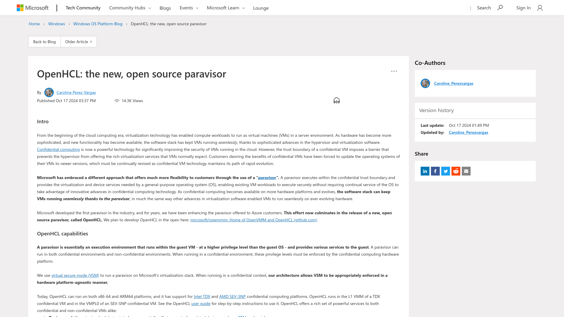 OpenHCL: the new, open source paravisor - Microsoft Community Hub