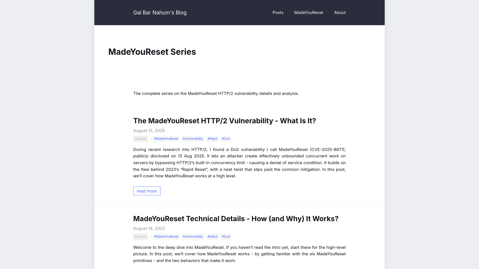 MadeYouReset | Gal Bar Nahum's Blog