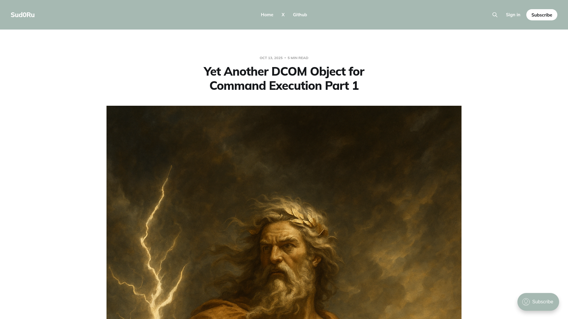 Yet Another DCOM Object for Command Execution Part 1