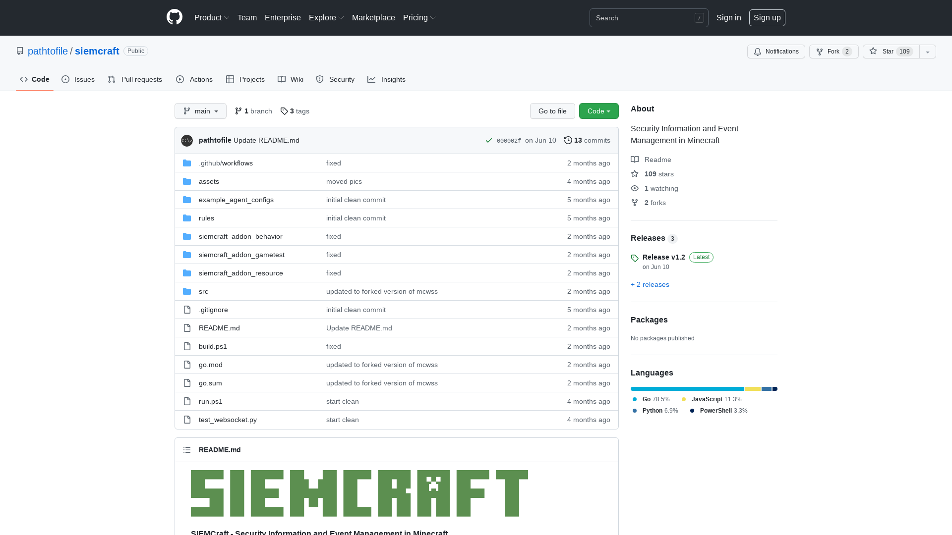 GitHub - pathtofile/siemcraft: Security Information and Event Management in Minecraft
