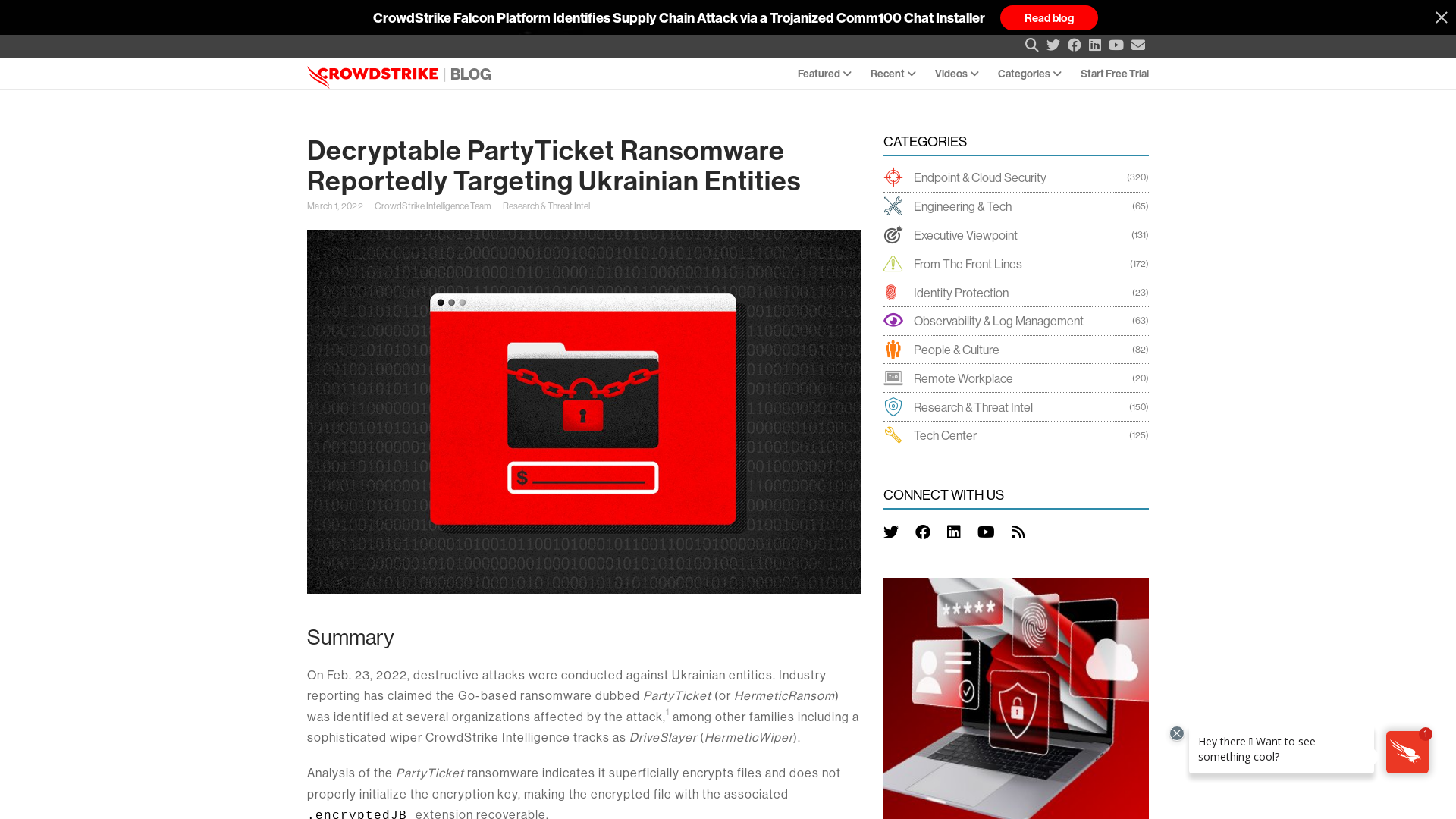 How to Decrypt the PartyTicket Ransomware Targeting Ukraine | CrowdStrike