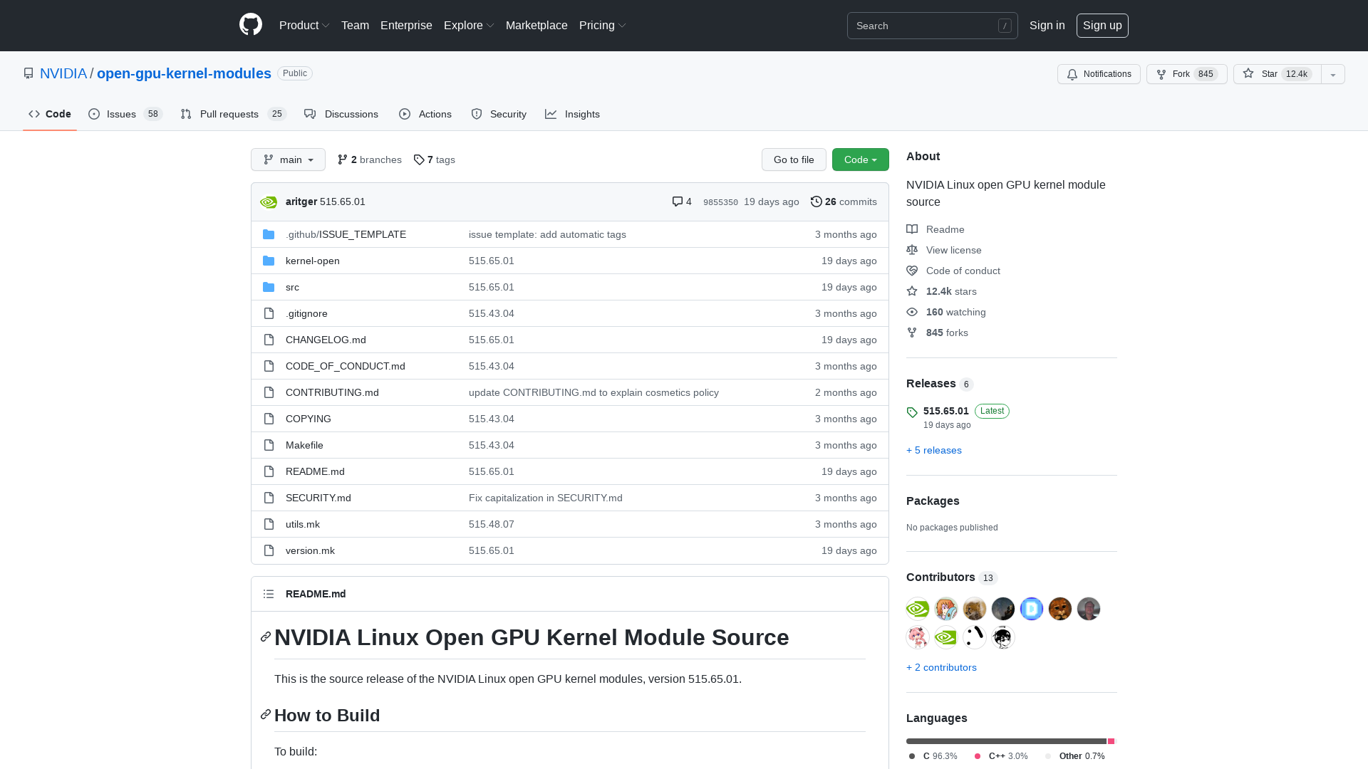 GitHub - NVIDIA/open-gpu-kernel-modules: NVIDIA Linux open GPU kernel module source
