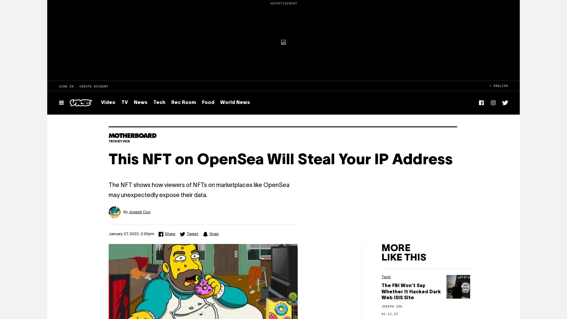 This NFT on OpenSea Will Steal Your IP Address