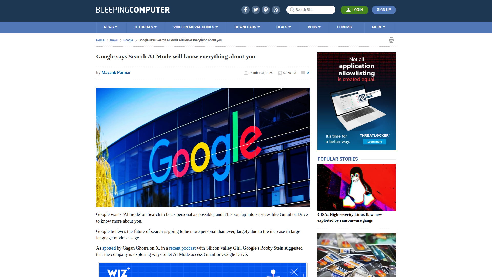 Google says Search AI Mode will know everything about you