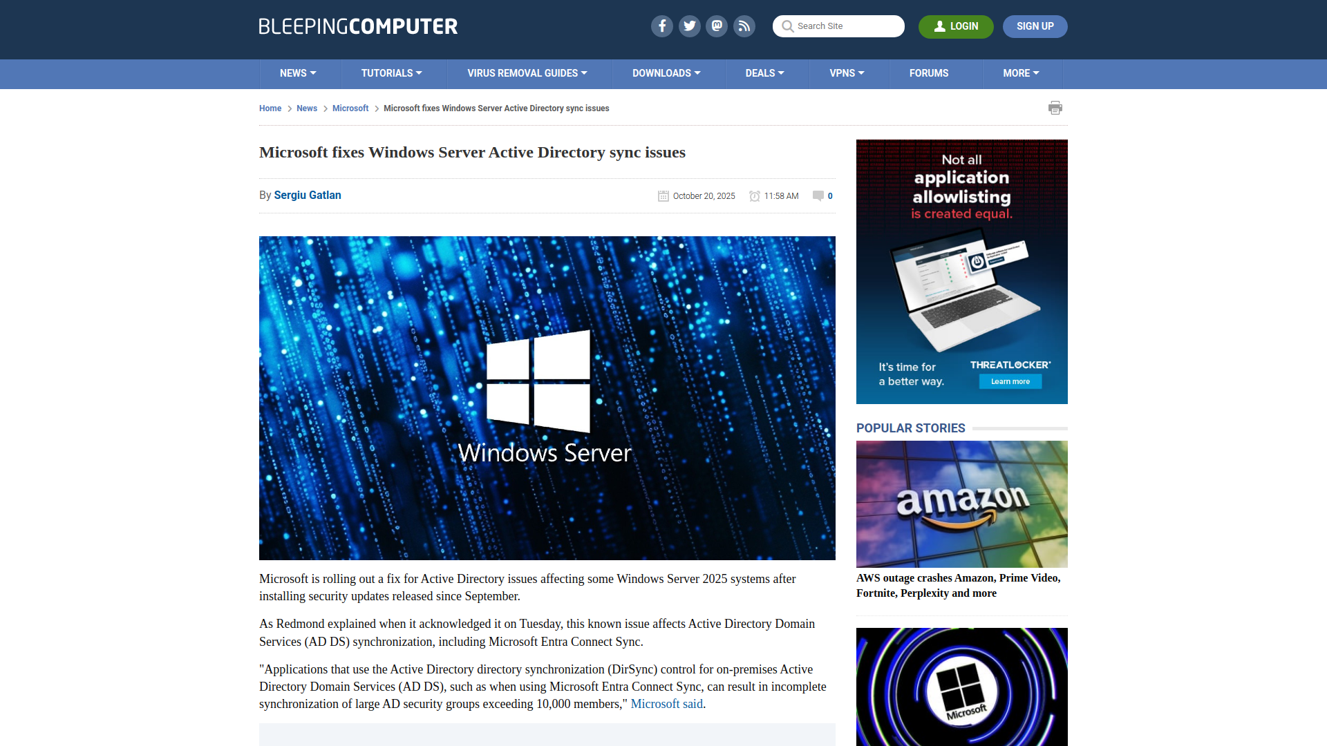 Microsoft fixes Windows Server Active Directory sync issues