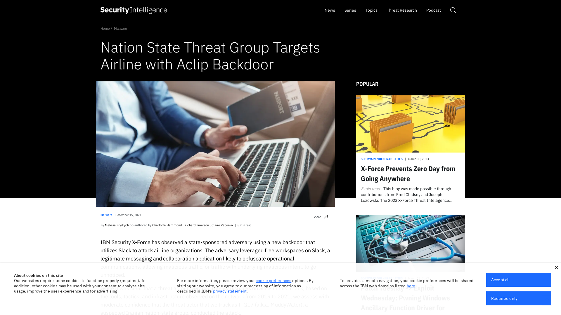 Nation State Threat Group Targets Airline with Aclip Backdoor